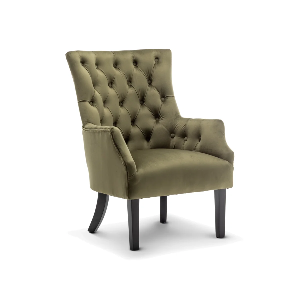 Velvet Sage Green Gabriella Accent Chair - Sage Green
