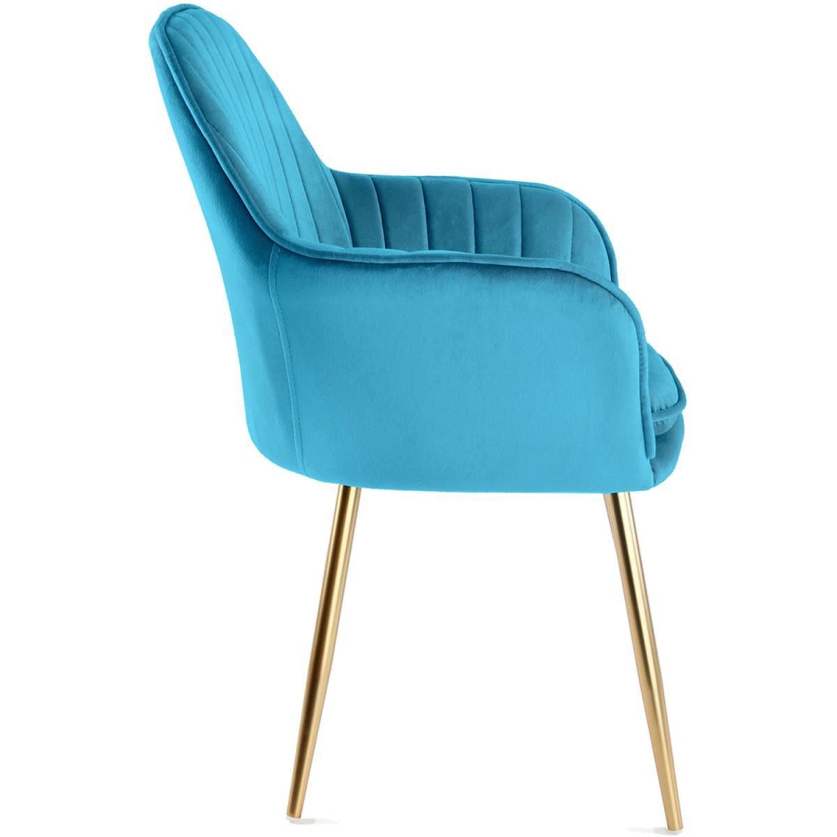 Muse Velvet Accent Arm Tub Chair with Chrome Legs - Silver Pink – image 6