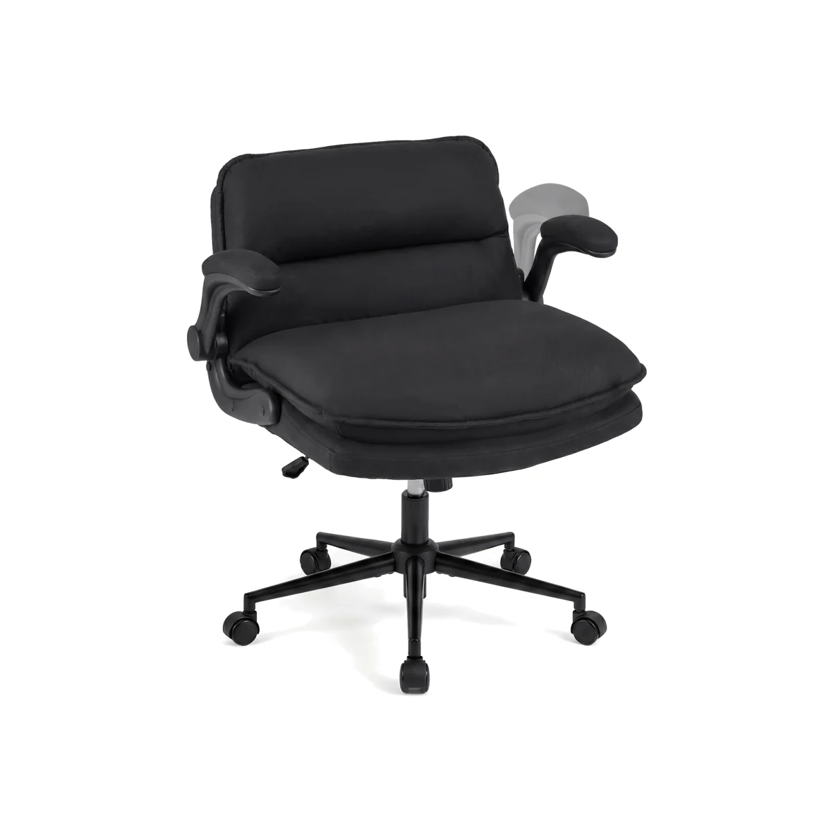 Criss Cross Chair on Wheels with Arms - Grey – image 1