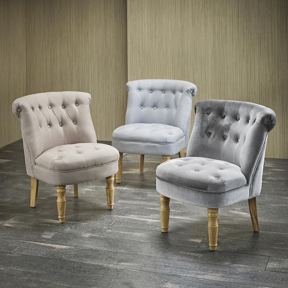 Charlotte Fabric Chair - Silver – image 2