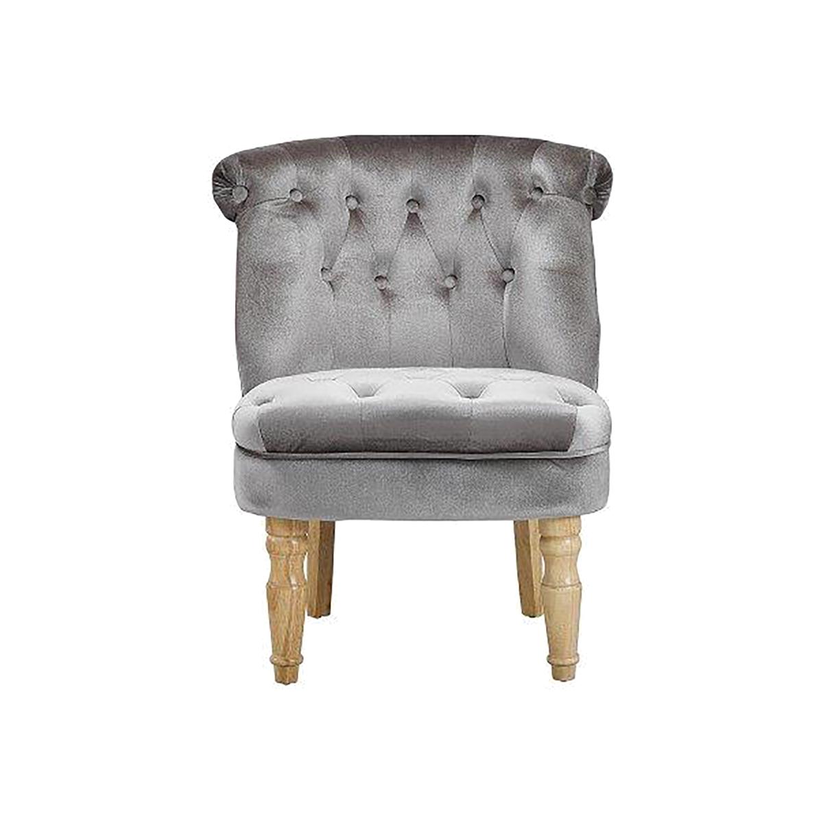 Charlotte Fabric Chair - Silver – image 1