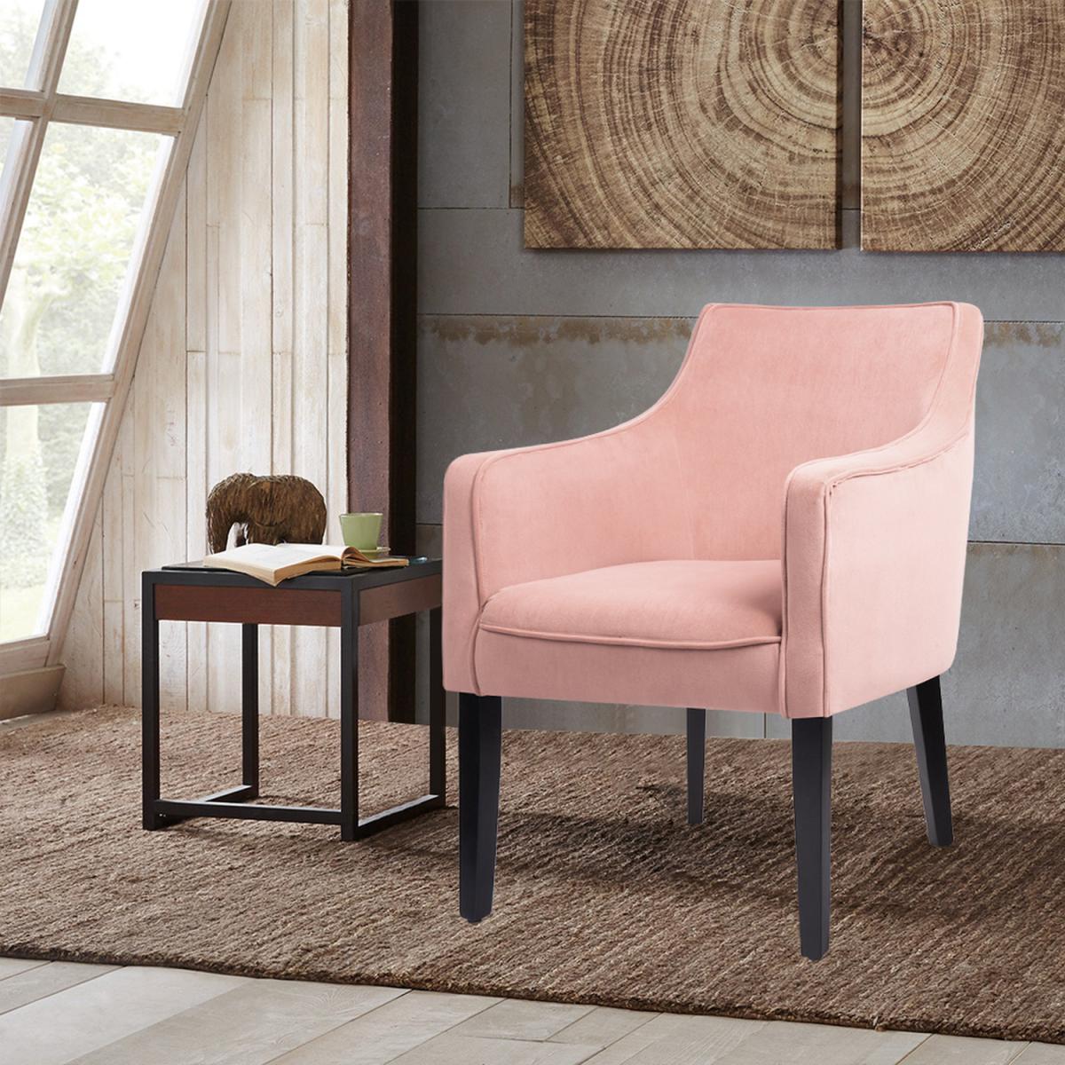 Minimalist Wingback Chair - Pink – image 5