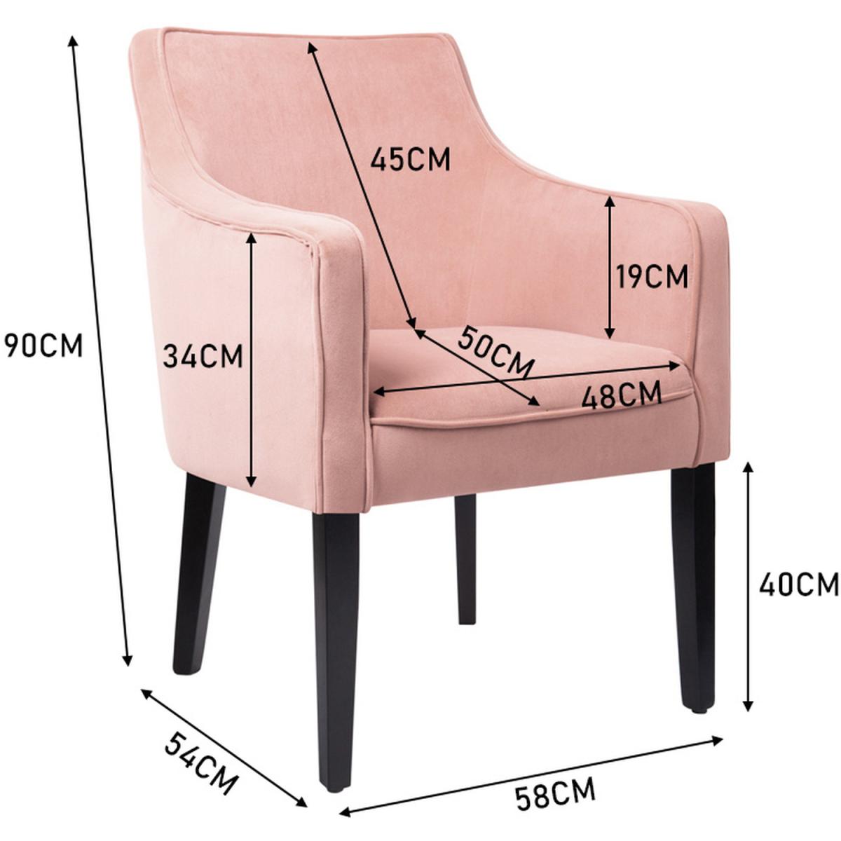 Minimalist Wingback Chair - Pink – image 6