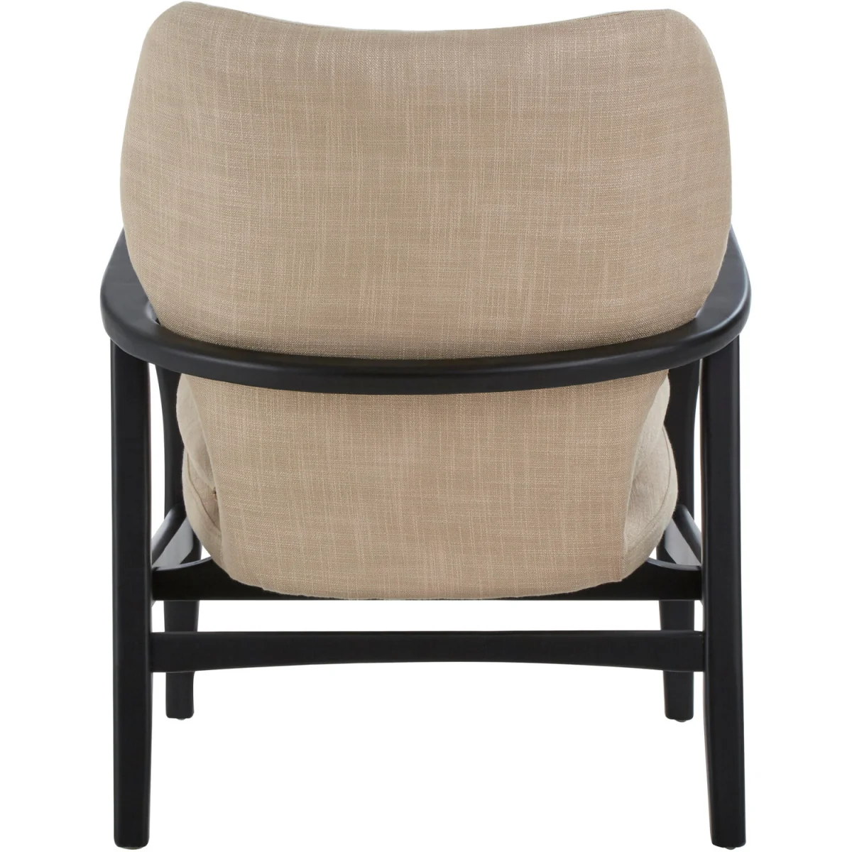 Stockholm Beige Chair With Black Wooden Frame - Brown – image 4