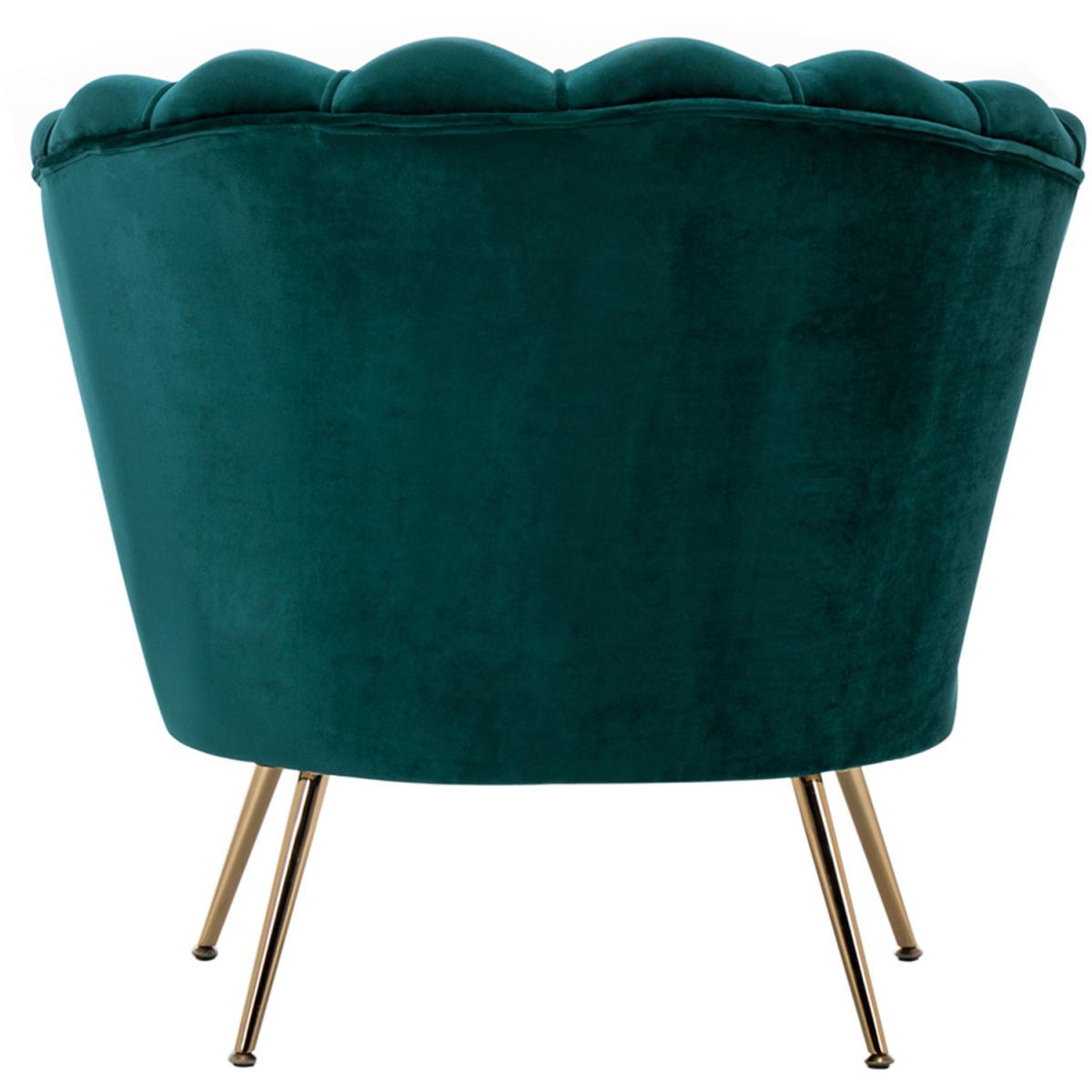 Velvet Single Accent Chair - Grey-Pink – image 17
