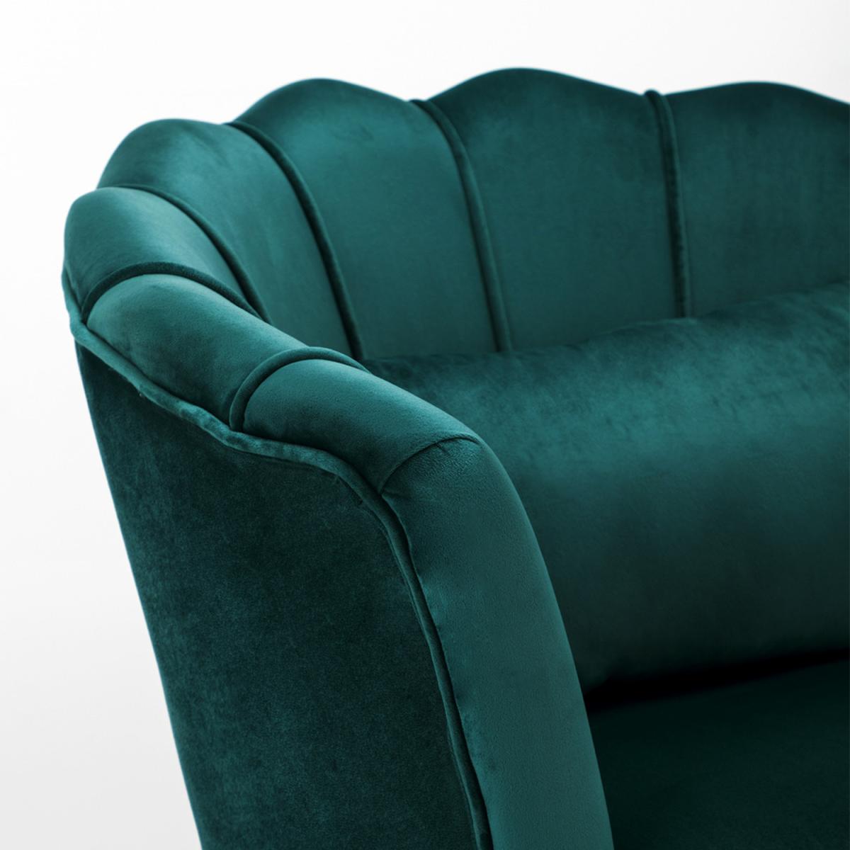 Velvet Single Accent Chair - Grey-Pink – image 18