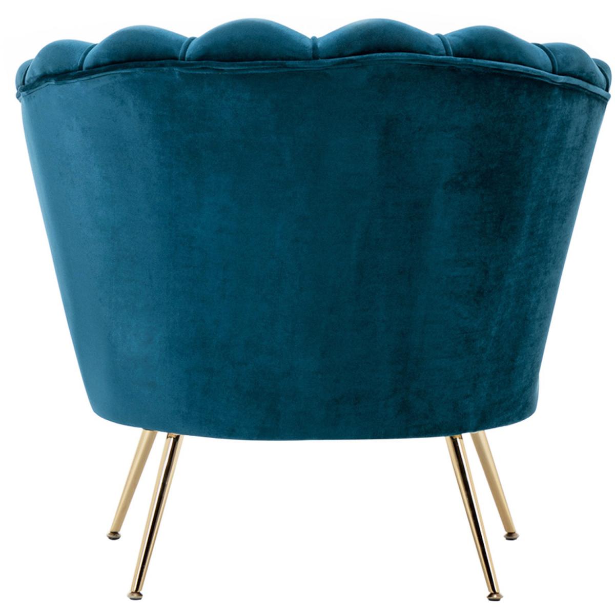 Velvet Single Accent Chair - Grey-Pink – image 22