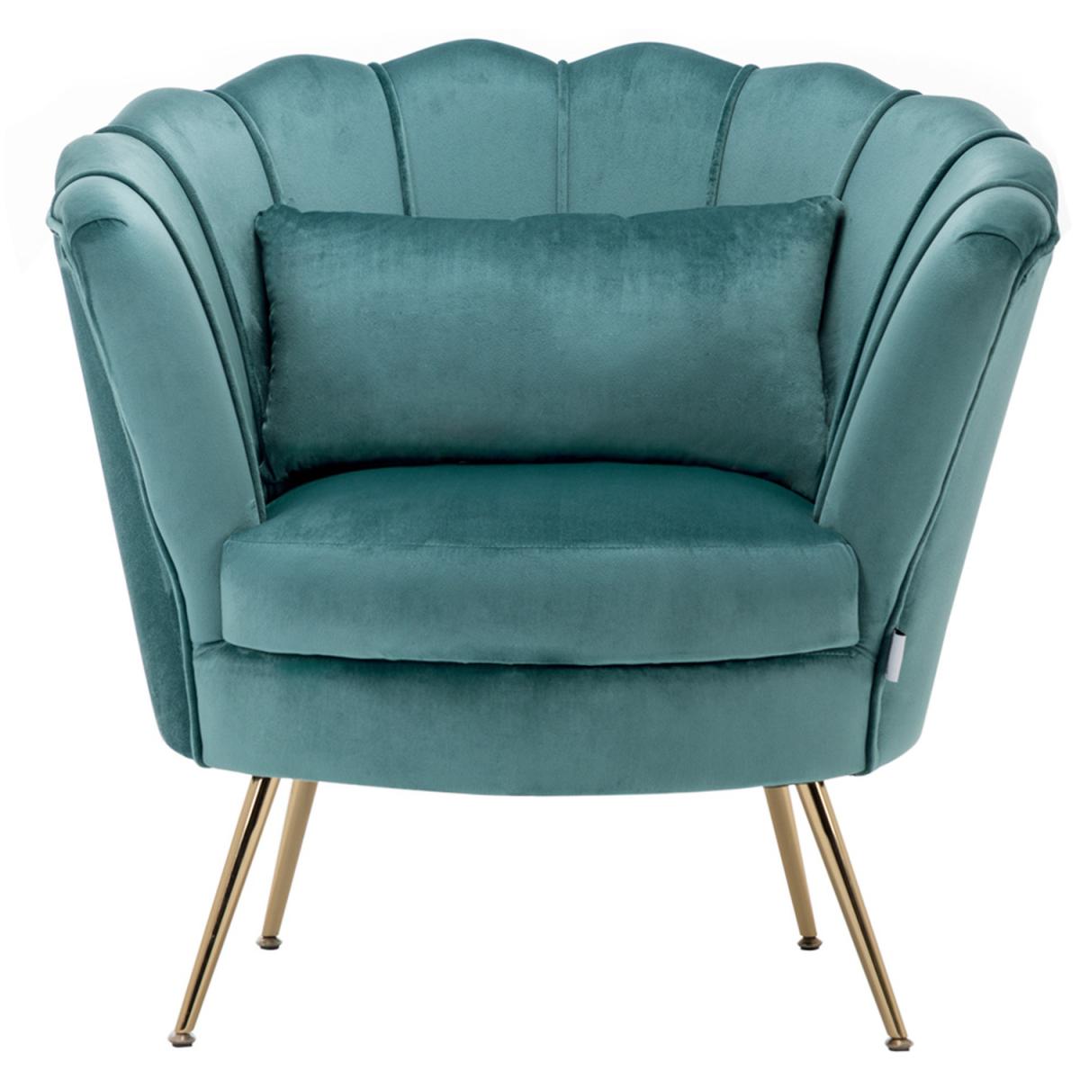 Velvet Single Accent Chair - Grey-Pink – image 26