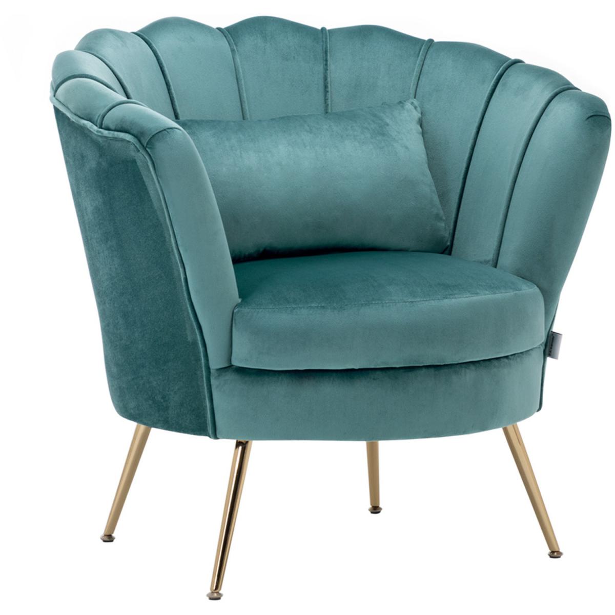 Velvet Single Accent Chair - Grey-Pink – image 29