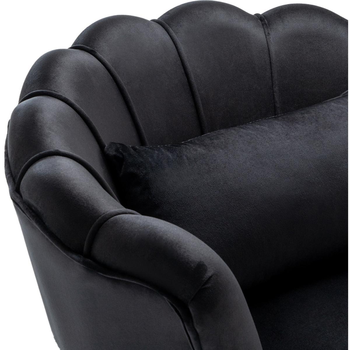 Velvet Single Accent Chair - Grey-Pink – image 36