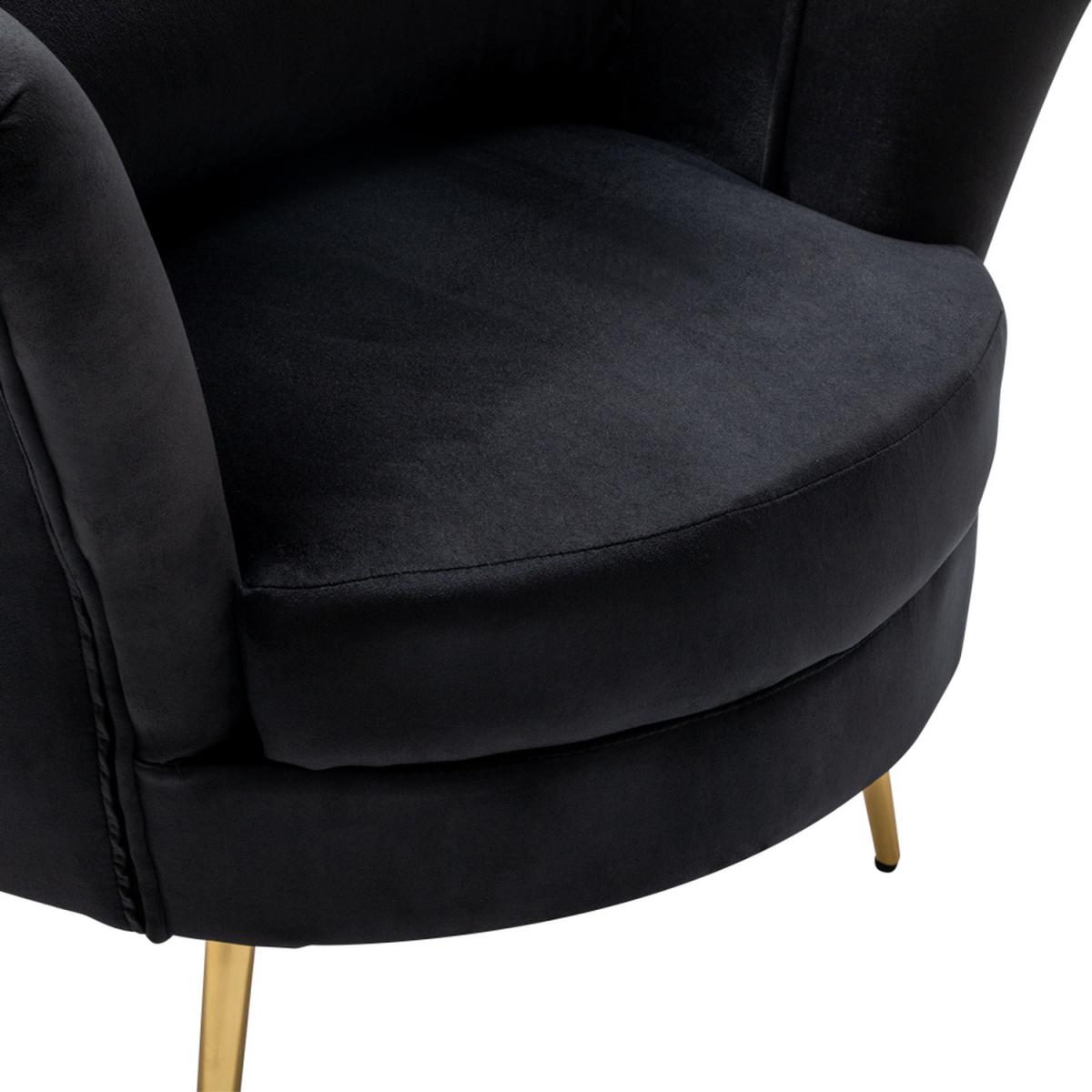 Velvet Single Accent Chair - Grey-Pink – image 37