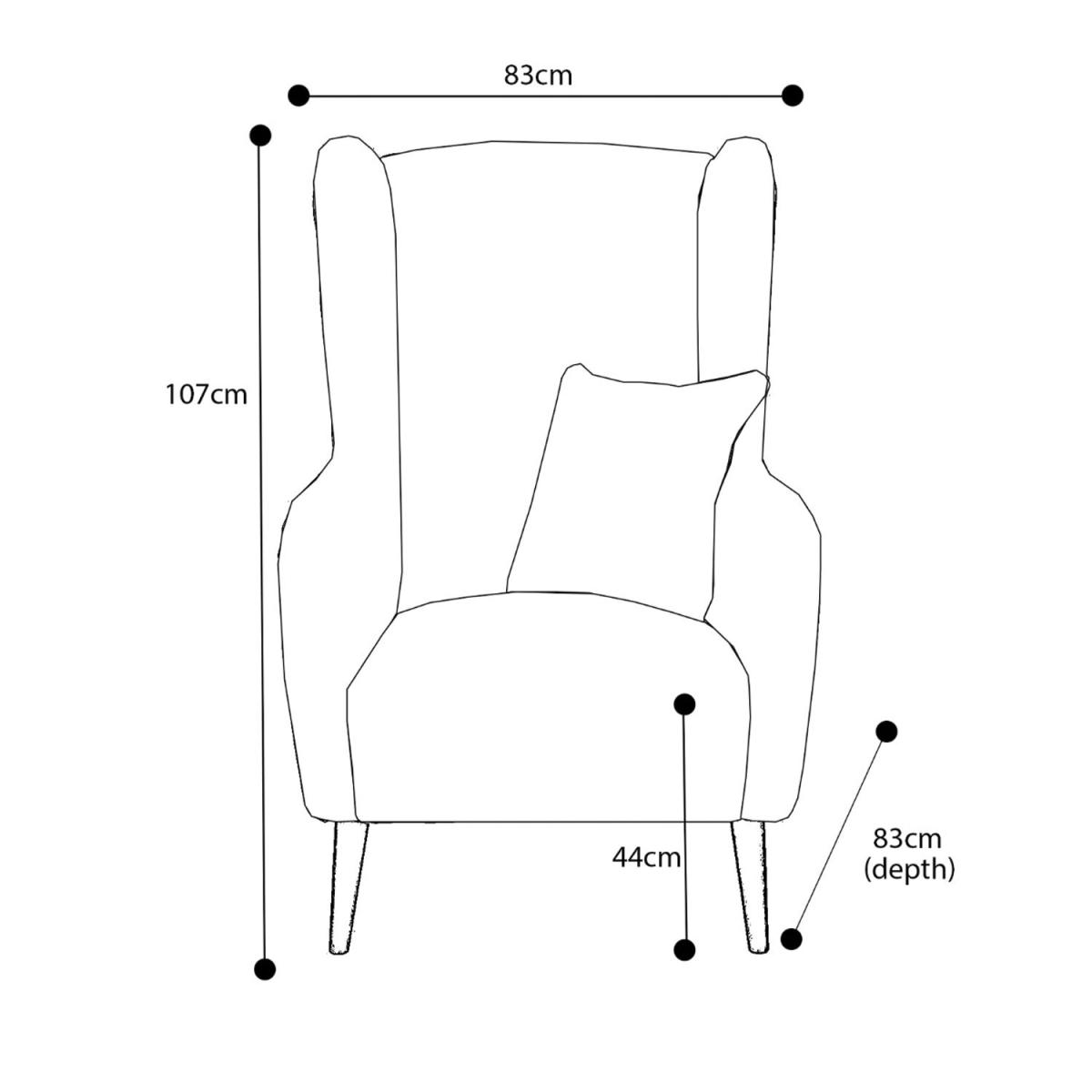 Ashford Accent Chair - Navy – image 3