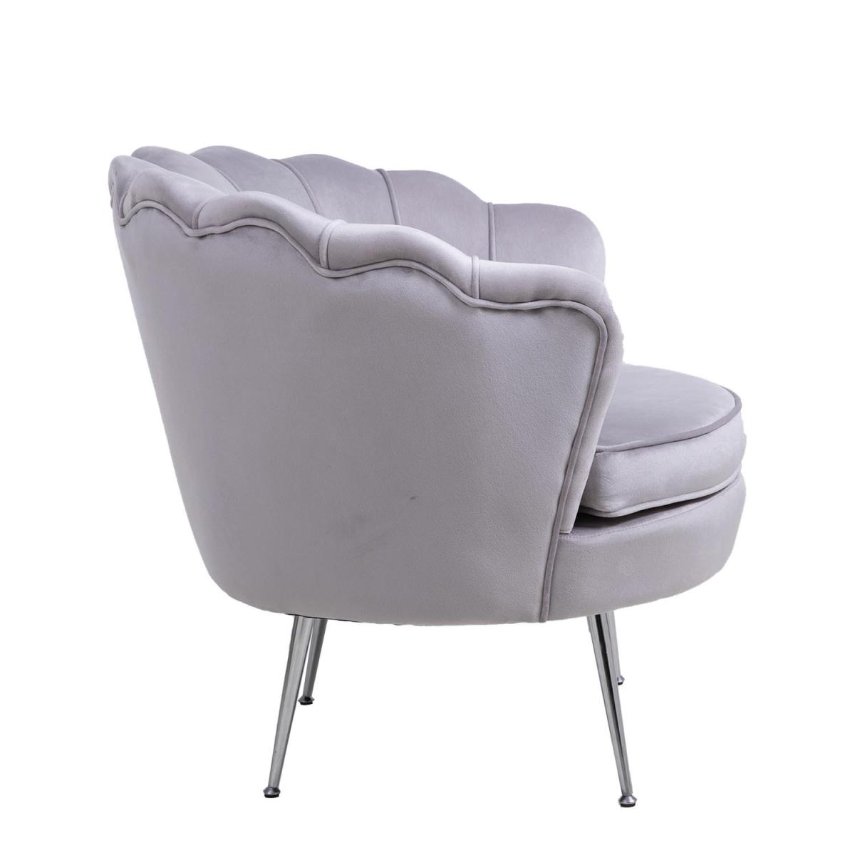 Kendall Velvet Chair - Grey – image 2