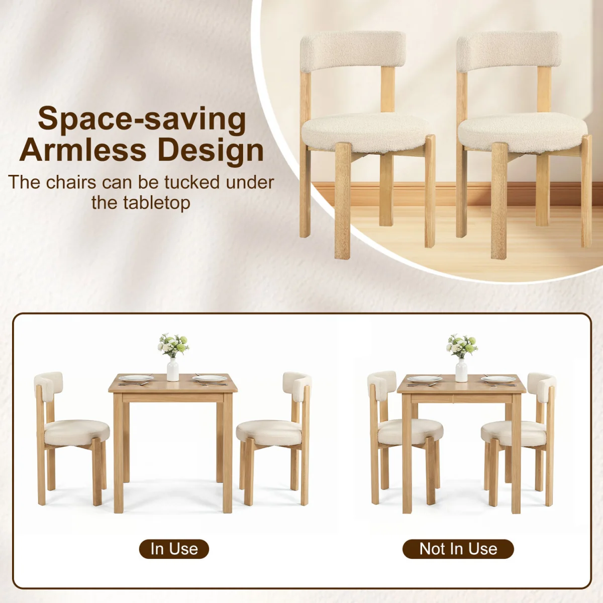 Set of 2 Armless Side Chairs – image 9