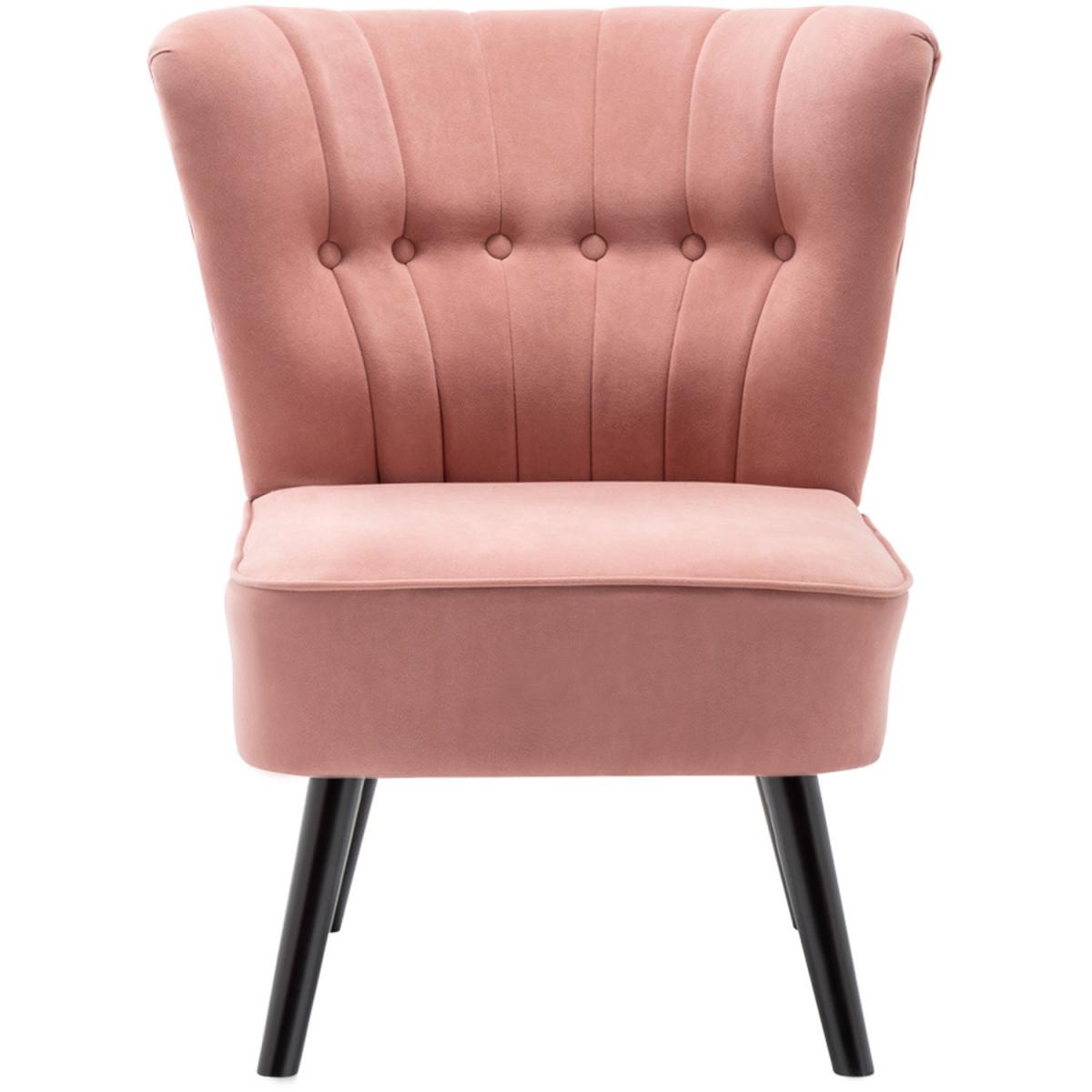 Cocktail Velour Chair  - Grey-Pink – image 3