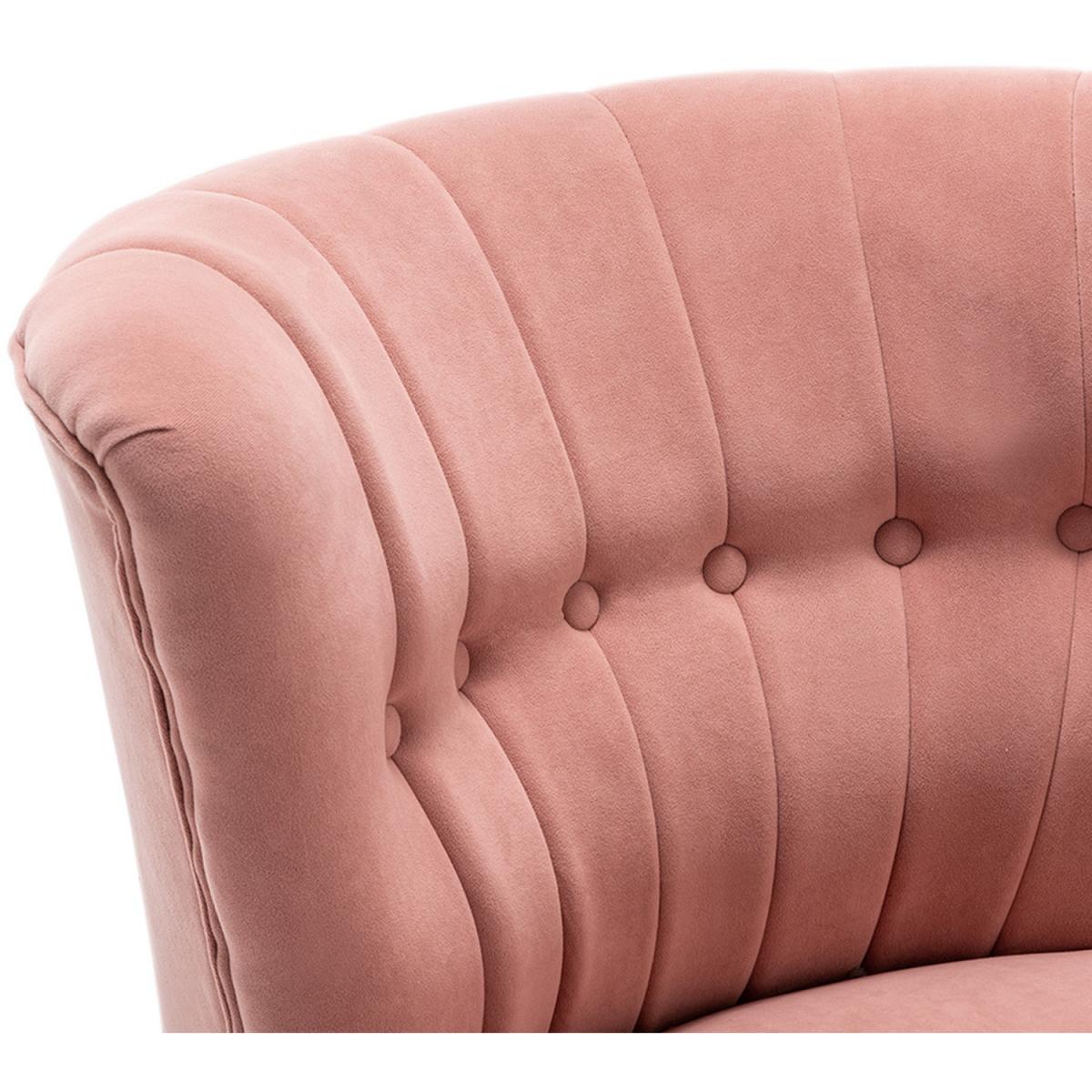 Cocktail Velour Chair  - Grey-Pink – image 6
