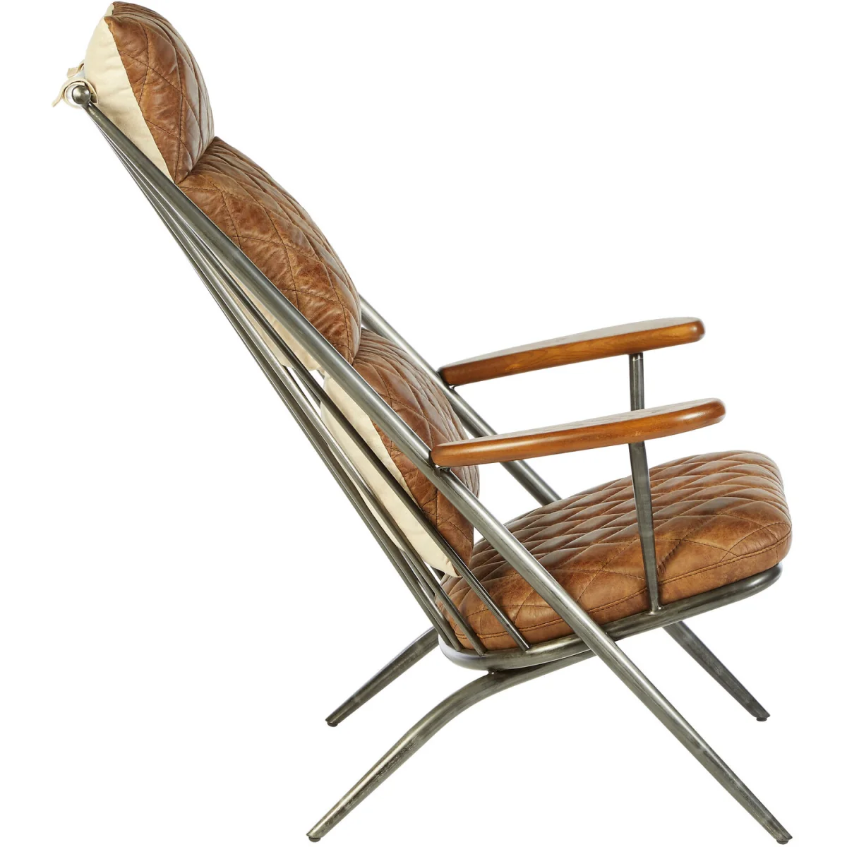 Hoxton Light Brown Leather Chair - Brown – image 2
