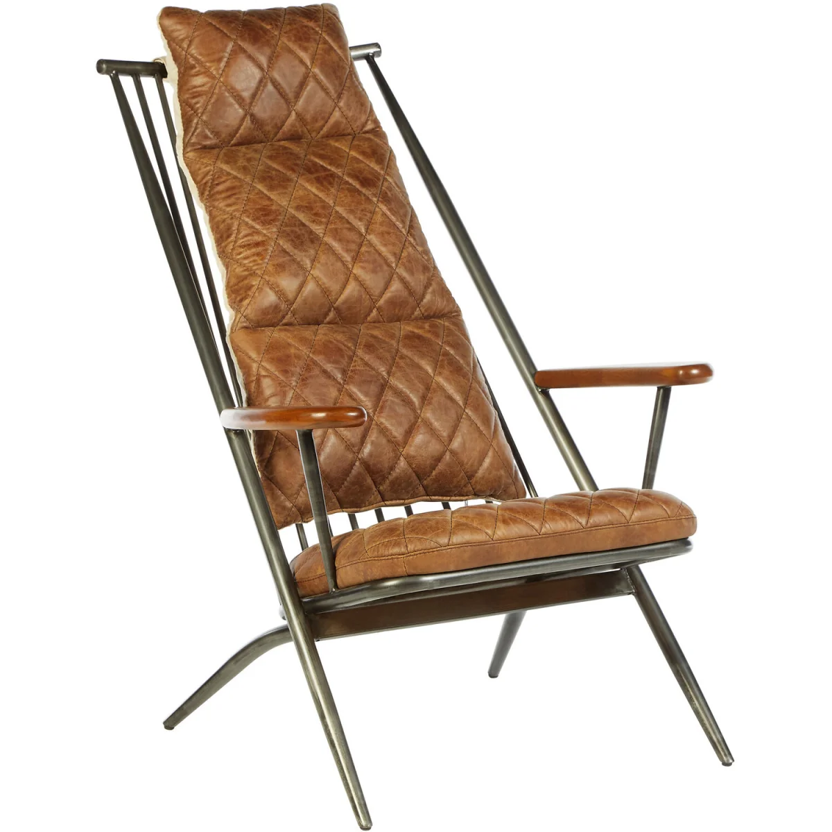 Hoxton Light Brown Leather Chair - Brown – image 3