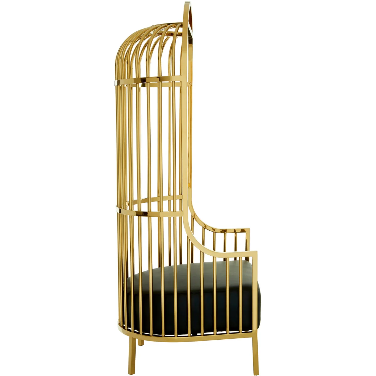 Eliza Gold Finish Dome Cage Chair - Gold – image 3