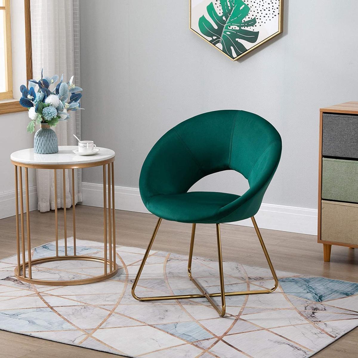 Modern Accent Upholstered Armchair  - Grey – image 8