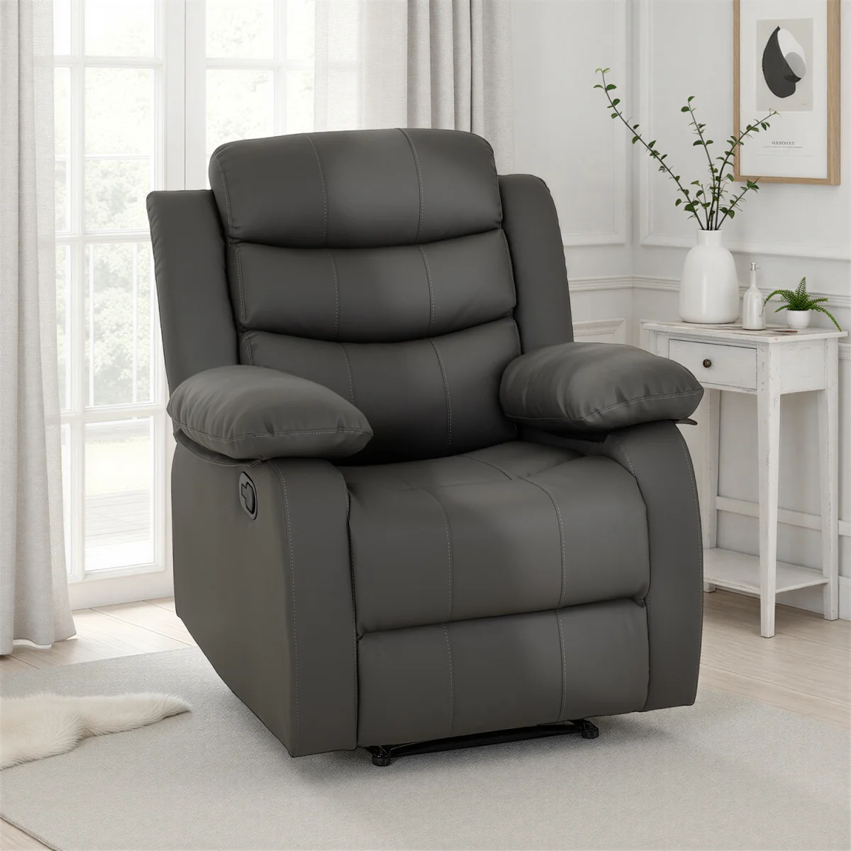 Grey Roma Recliner Chair