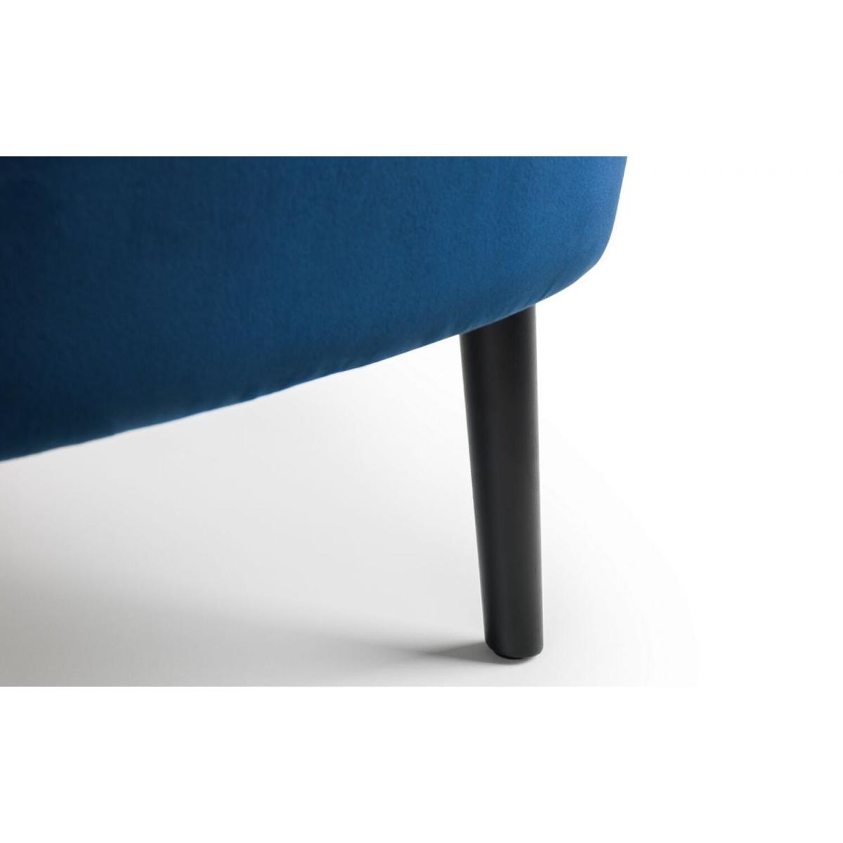 Velvet Accent Chair - Dark Blue – image 4