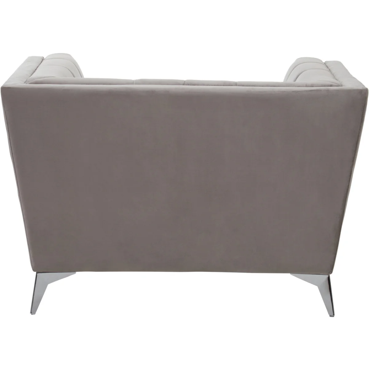 Hansa Grey Velvet Chair - Grey – image 2