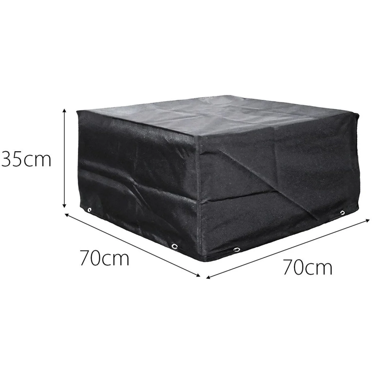 Cozy Bay EZBreathe Malta 8 Seat Twin Chair Furniture Set Cover in Black - Black – image 4