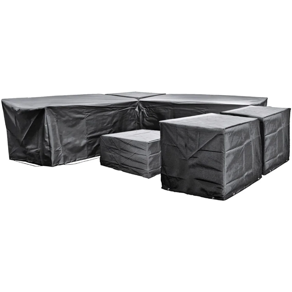 Cozy Bay EZBreathe Malta 8 Seat Twin Chair Furniture Set Cover in Black - Black – image 7
