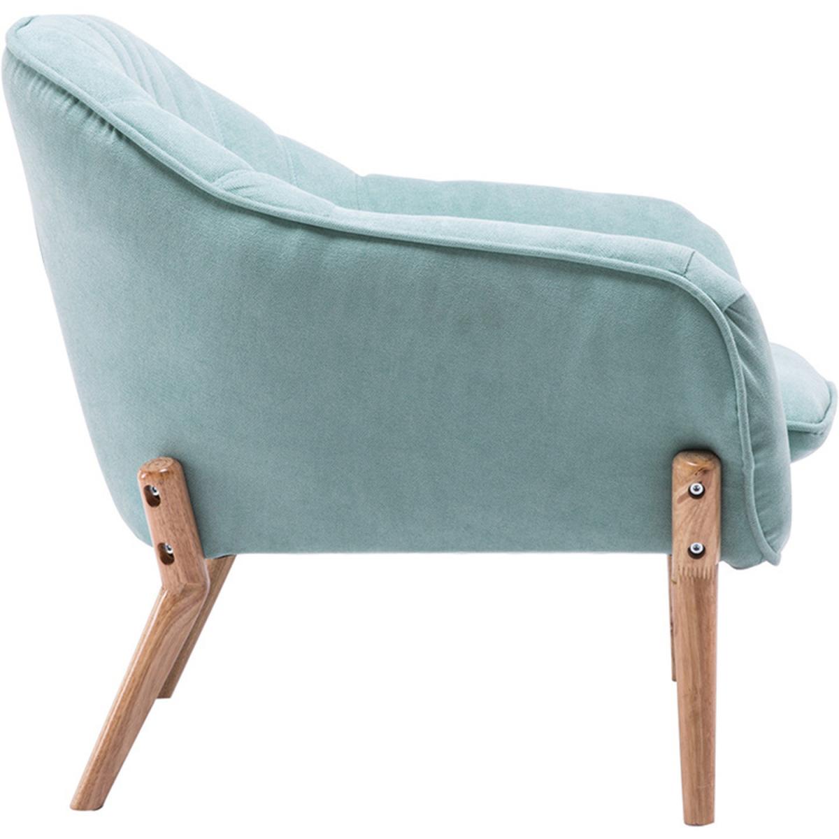 Modern Velour Double Accent Armchair - Rose Red – image 10