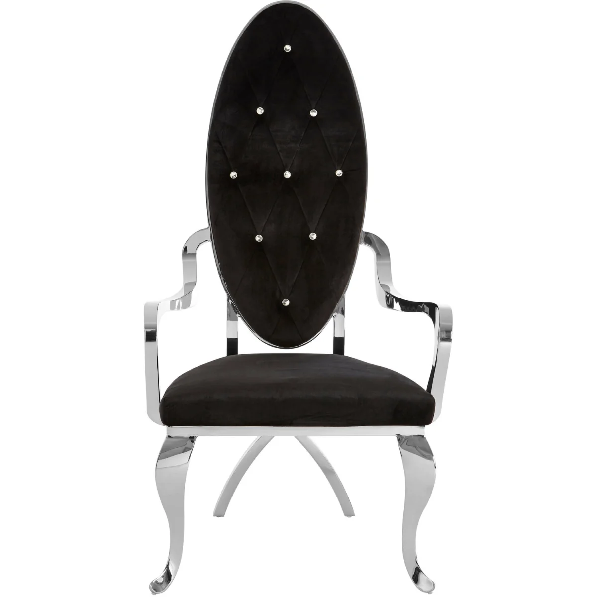 Novara Silver Baroque Chair - Black – image 2
