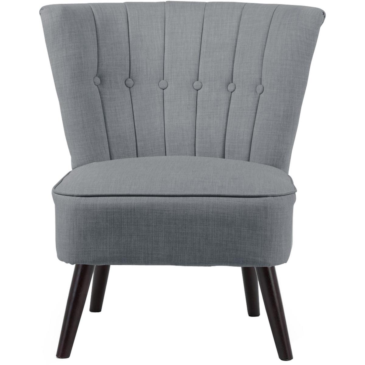 Linen Cocktail Chair - Grey – image 2