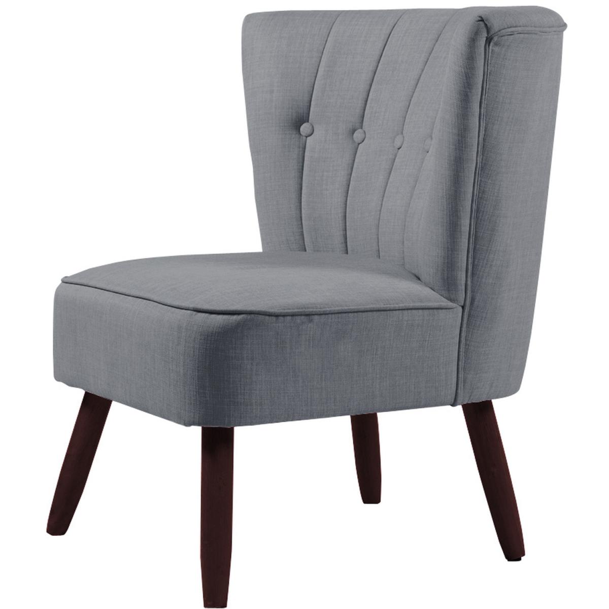 Linen Cocktail Chair - Grey – image 3