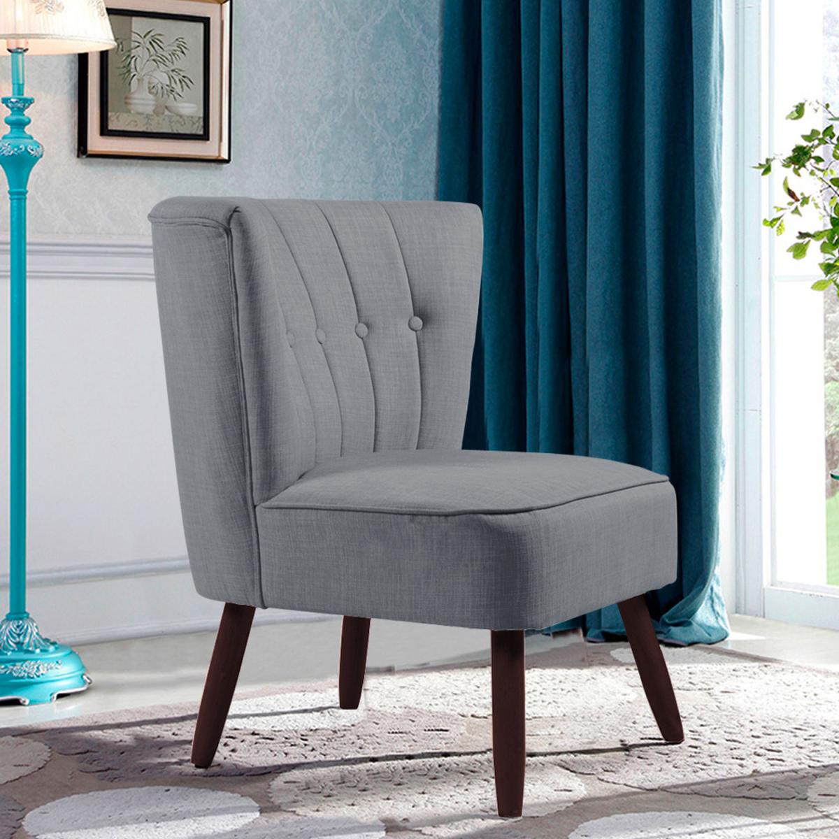 Linen Cocktail Chair - Grey – image 5