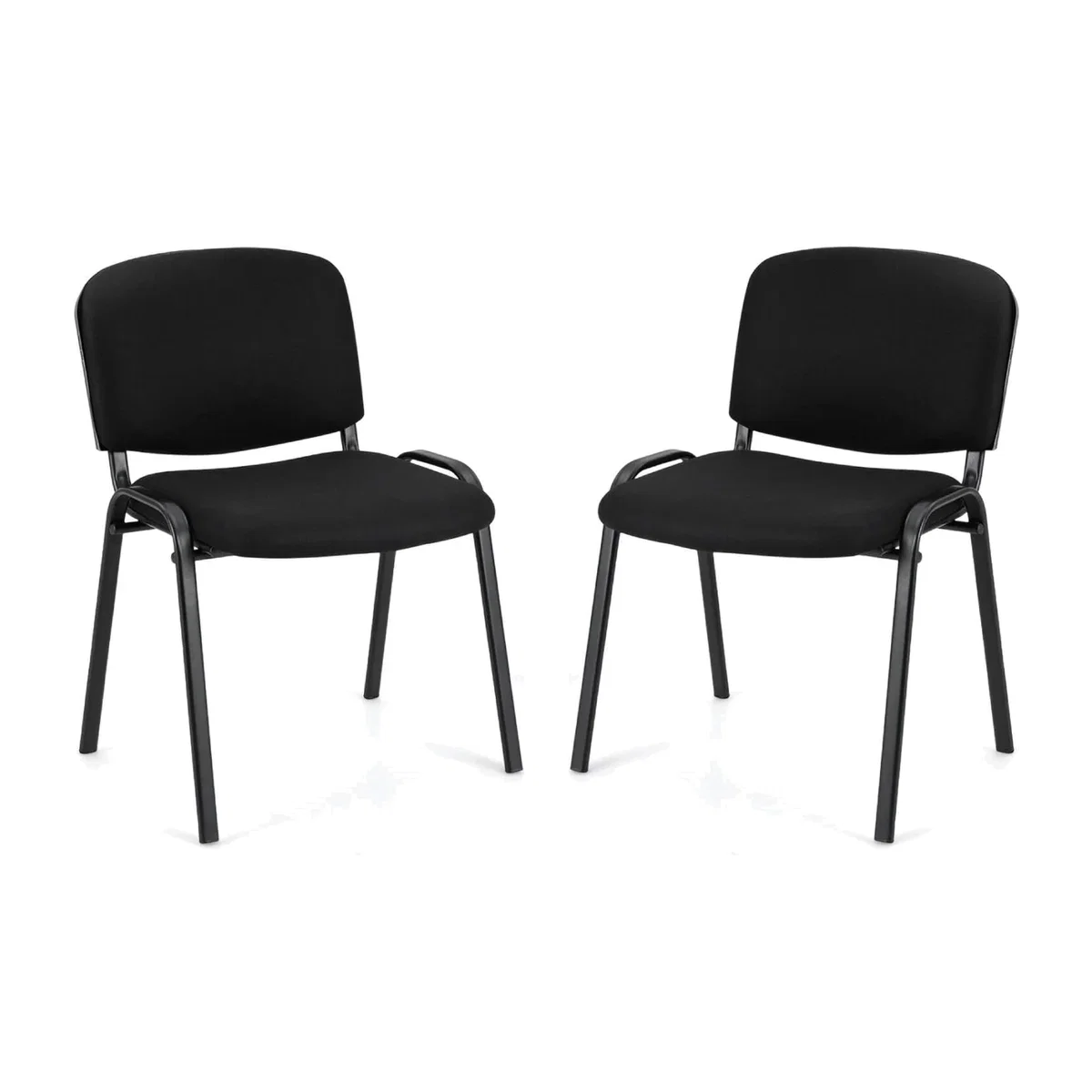 Set of 2 Waiting Room Chairs - Black – image 1