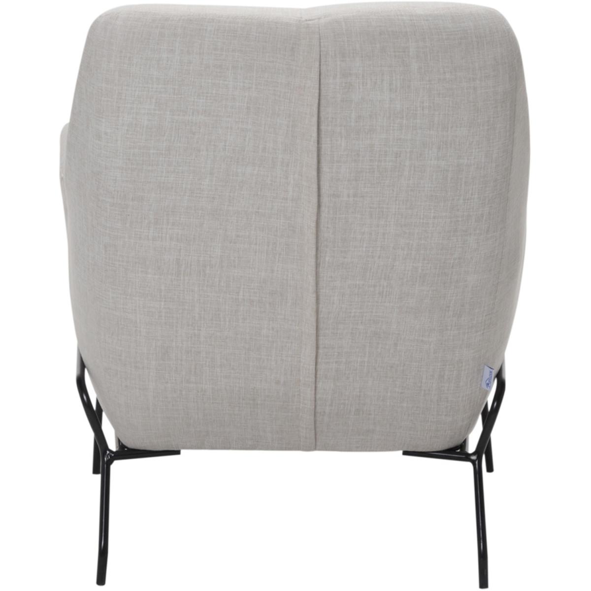 Linen Accent Chair - Beige – image 3