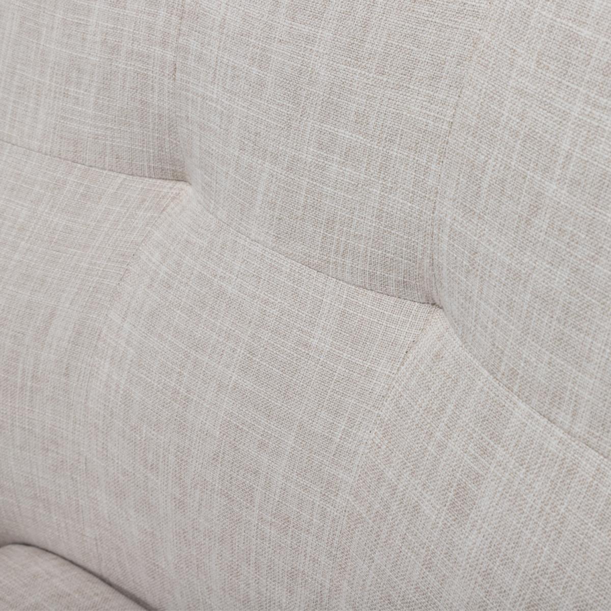 Linen Accent Chair - Beige – image 5