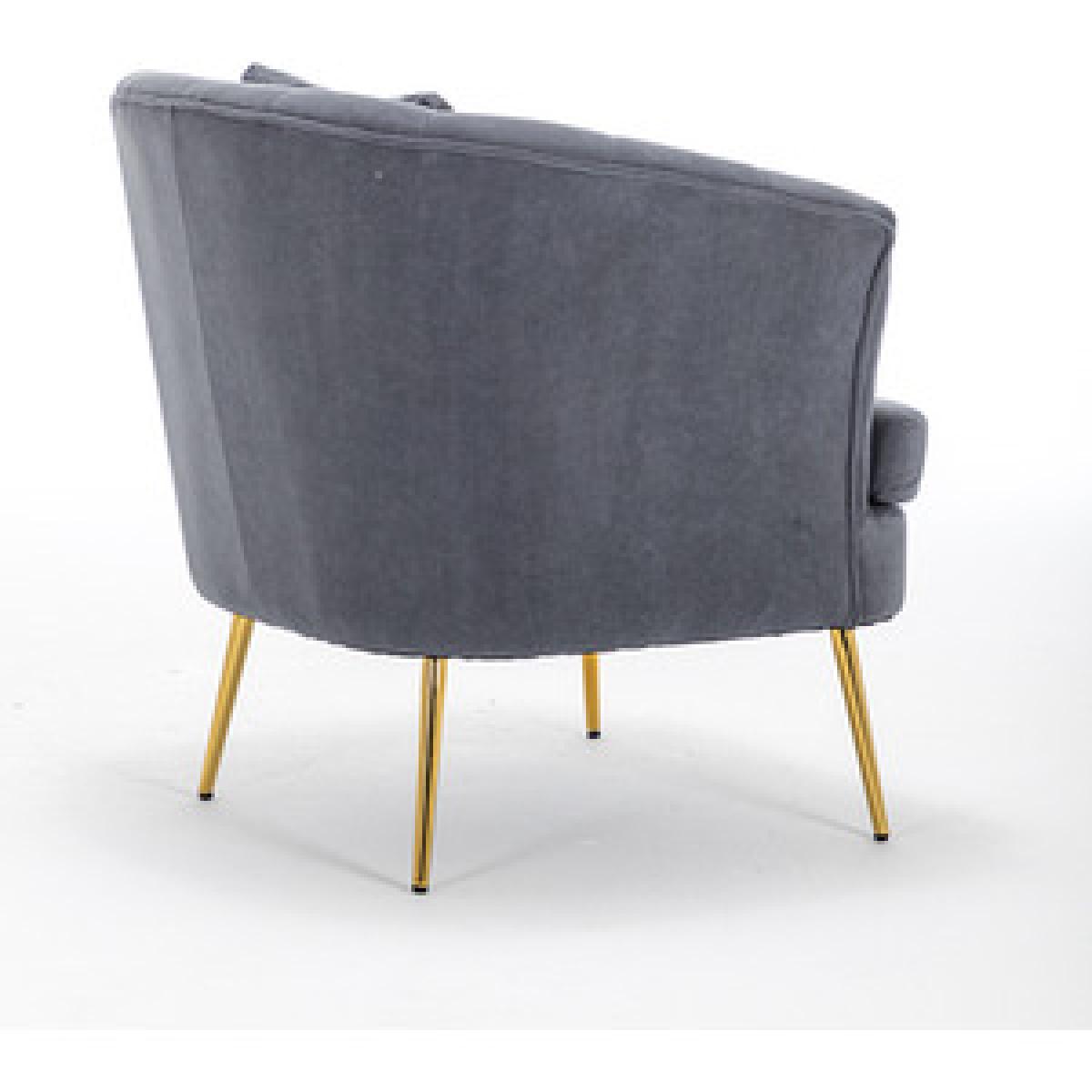 Modern Velvet Lounge Accent Chair - Green – image 11