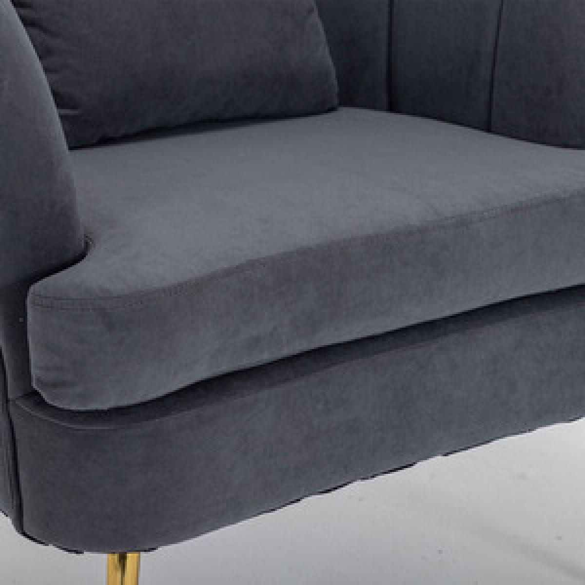 Modern Velvet Lounge Accent Chair - Green – image 12