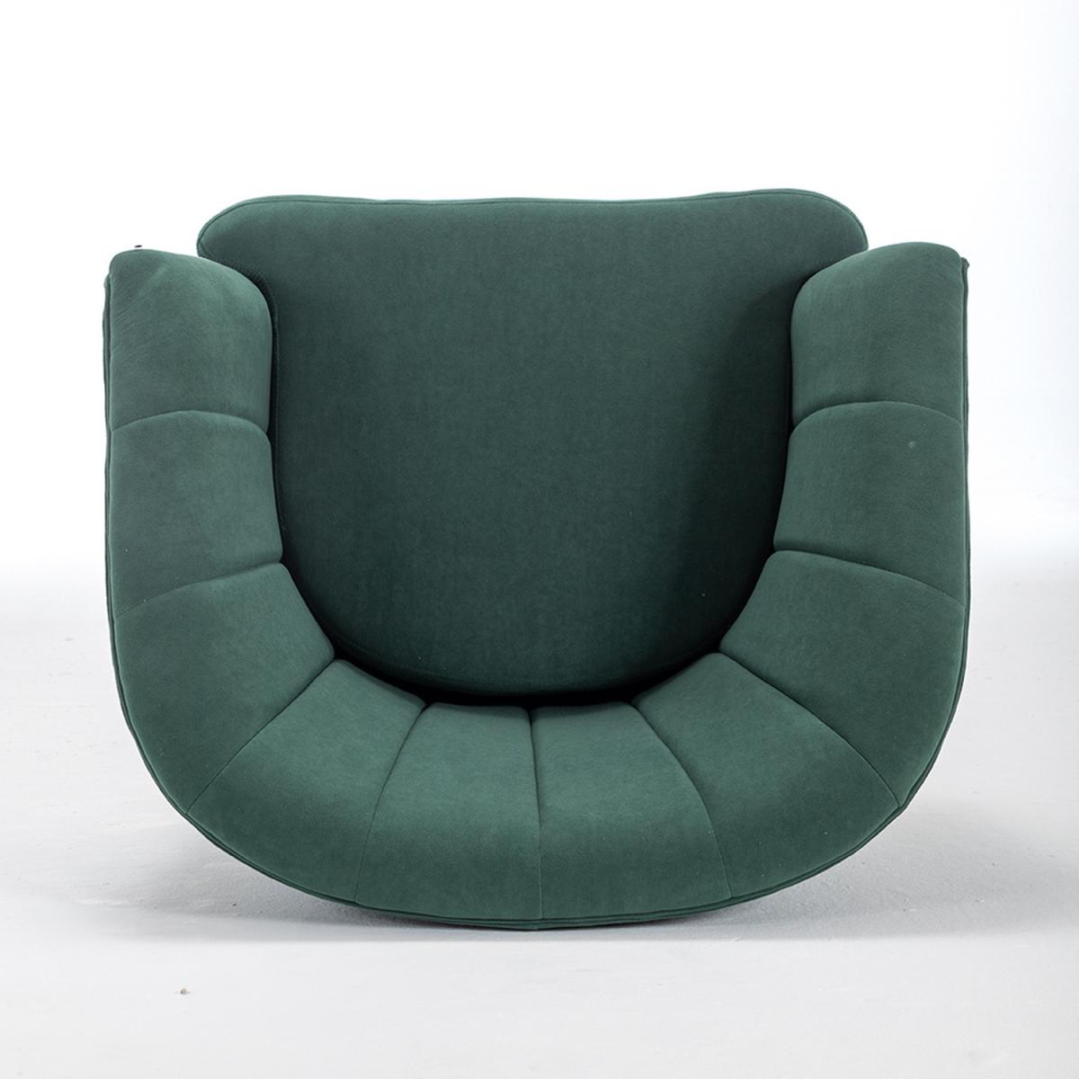 Modern Velvet Lounge Accent Chair - Green – image 4