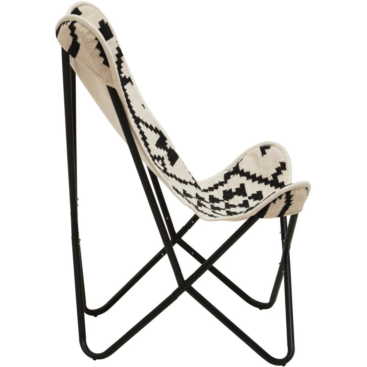 Orsina Cefena Black and White Butterfly Chair - White – image 3