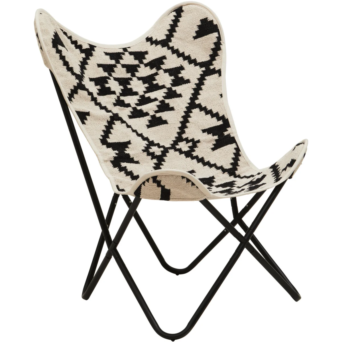 Orsina Cefena Black and White Butterfly Chair - White – image 4