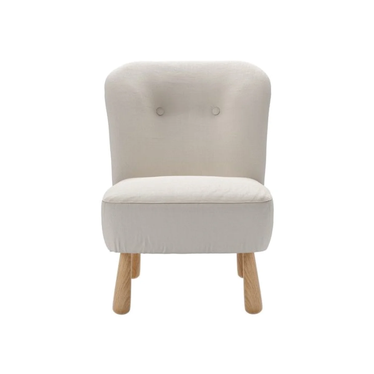 Alfie Mini Chair in Taupe Brushed Linen Cotton - sofa.com