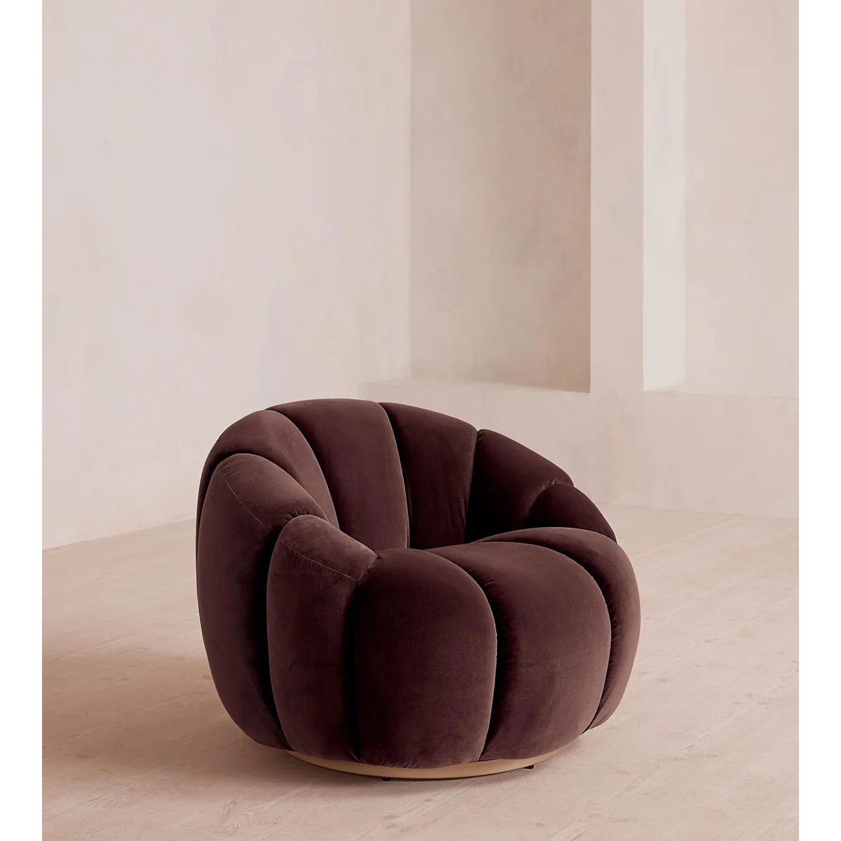 Garret Chair, Velvet, Aubergine, UK – image 2