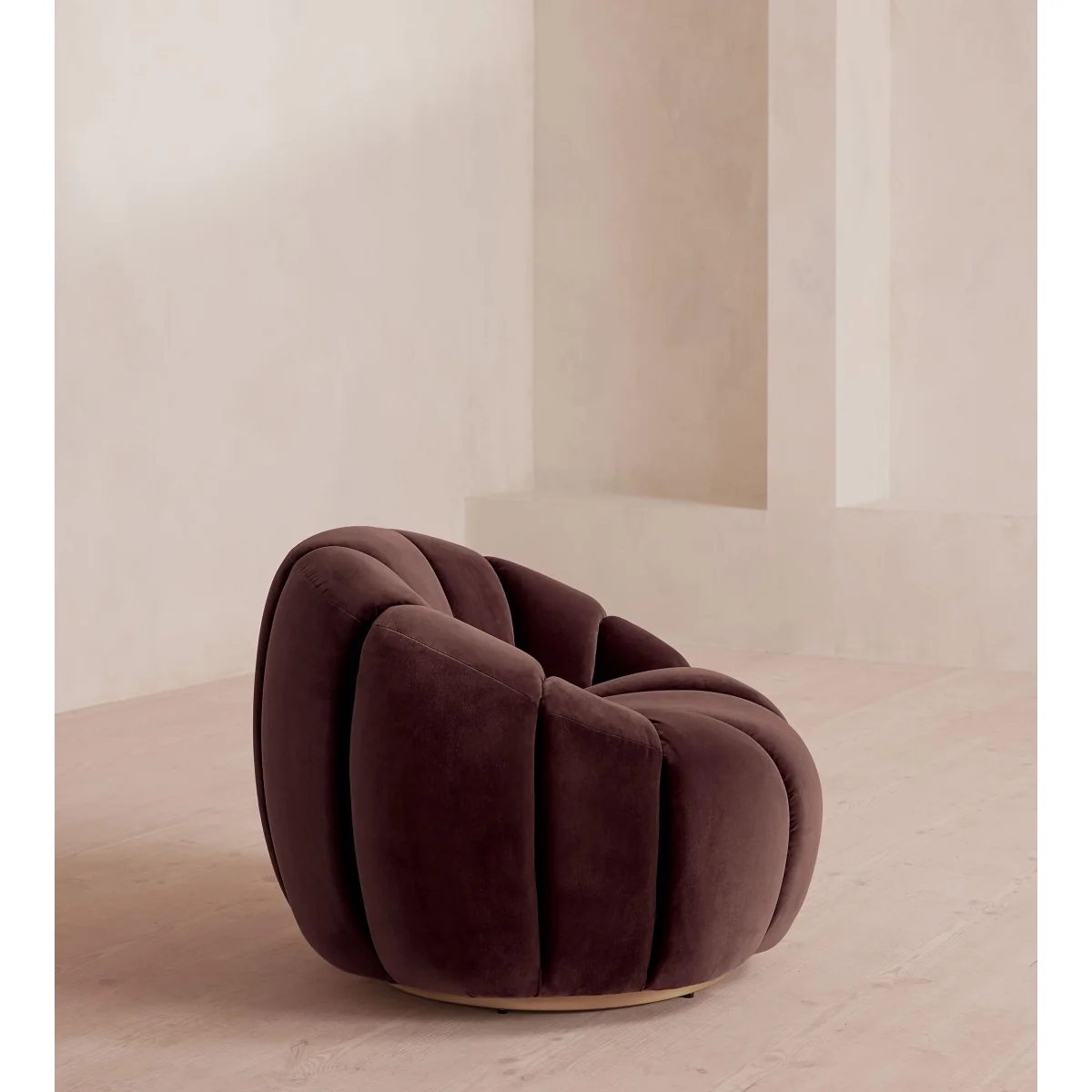Garret Chair, Velvet, Aubergine, UK – image 4