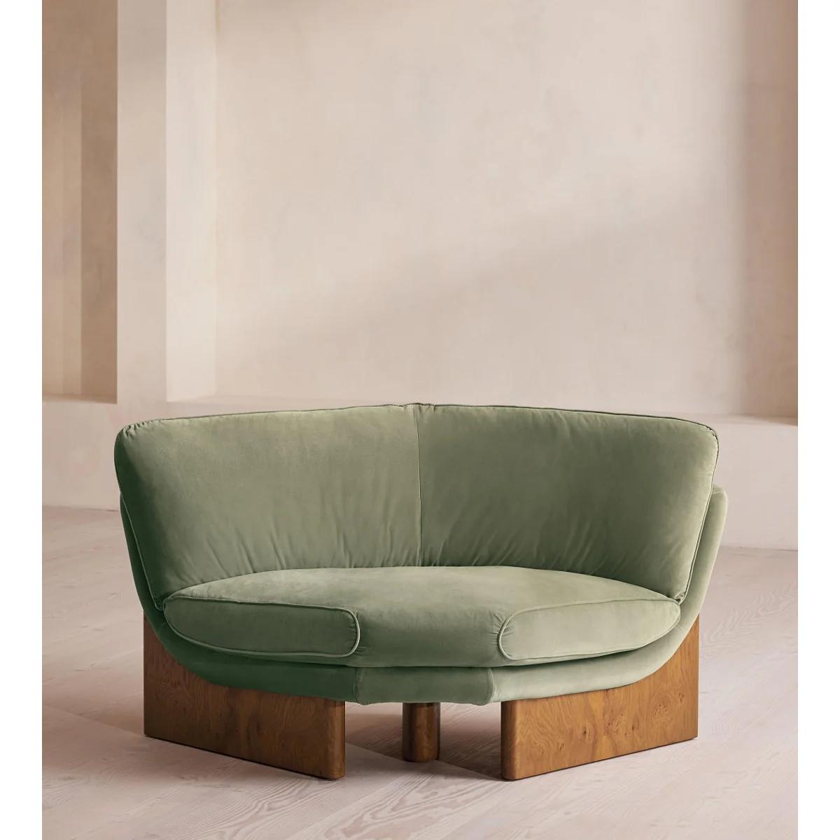 Tellis Corner Chair, Velvet, Seafoam, UK – image 2
