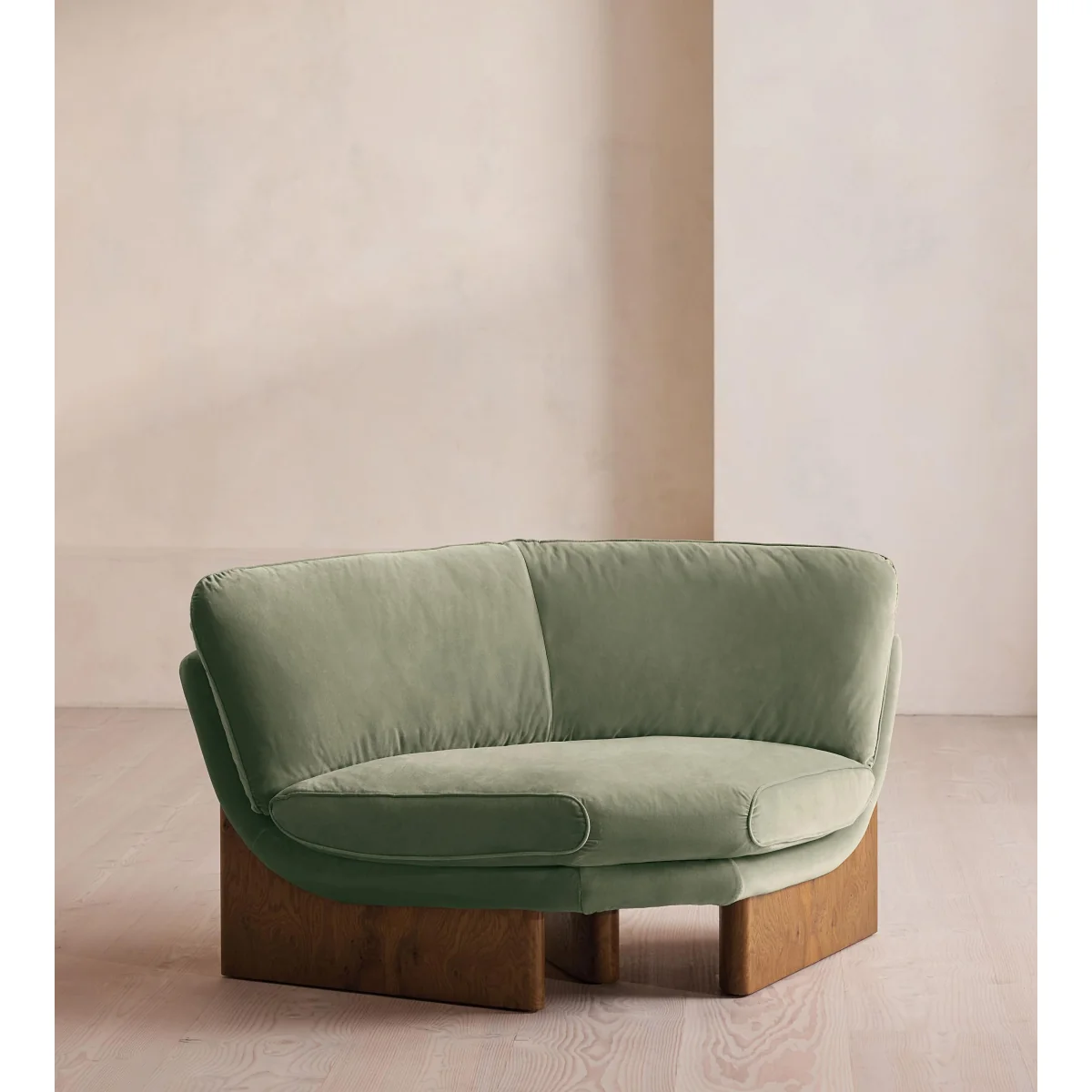 Tellis Corner Chair, Velvet, Seafoam, UK – image 3