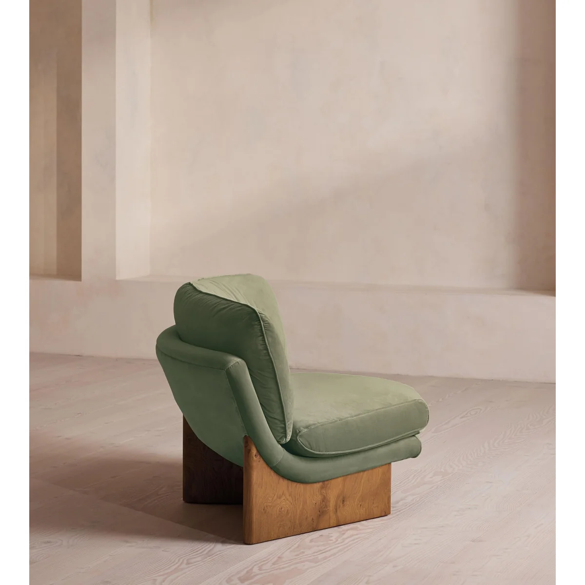 Tellis Corner Chair, Velvet, Seafoam, UK – image 4
