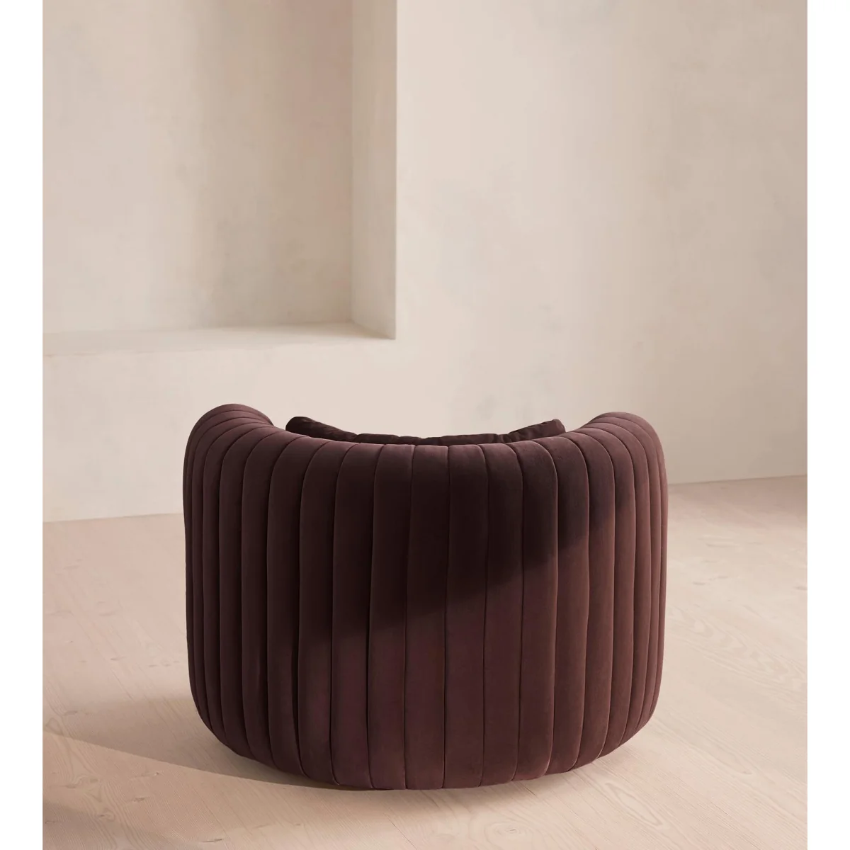 Vivienne Armchair, Velvet, Aubergine, UK – image 5