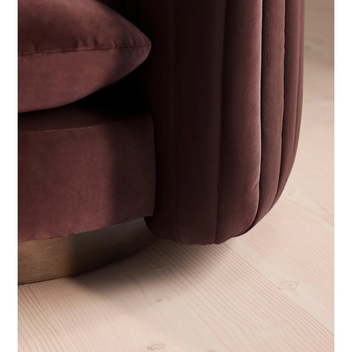 Vivienne Armchair, Velvet, Aubergine, UK – image 6